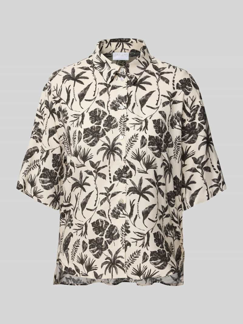 Relaxed fit blouse met 1/2-mouwen