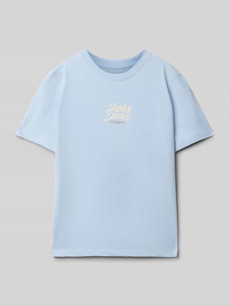jack & jones T-shirt met labelstitching model 'TAVIRA'