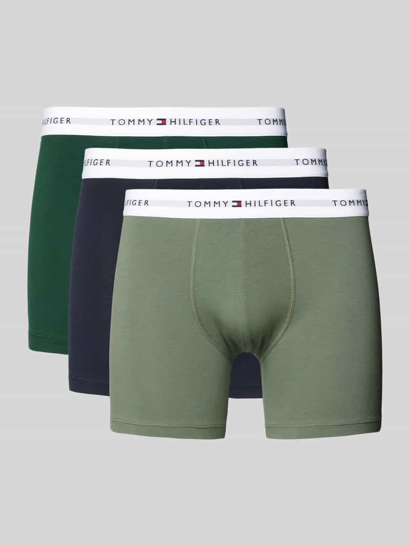 Tommy Hilfiger Boxershort met labeldetails in een set van 3 stuks