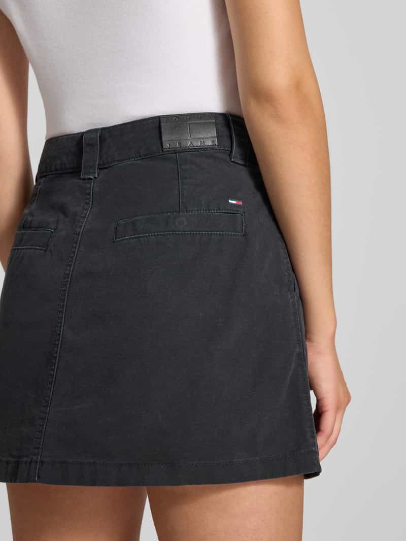 Tommy Jeans Uitlopende jeansrok van puur katoen