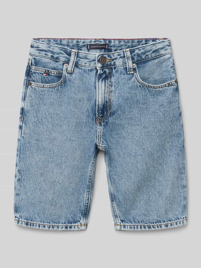 Tommy Hilfiger Teens Korte jeans in 5-pocketmodel met logostitching