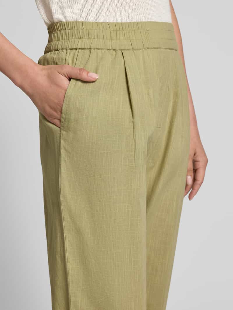 JAKE*S STUDIO WOMAN Stoffen broek met verkorte pasvorm en elastische band