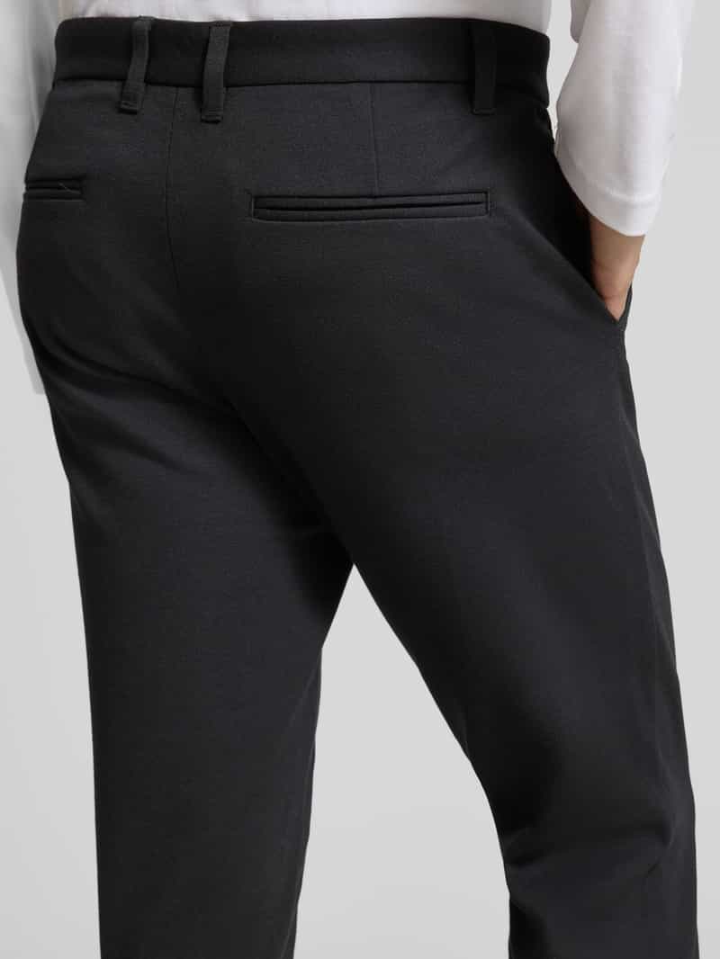 lindbergh Korte stoffen broek met Franse steekzakken