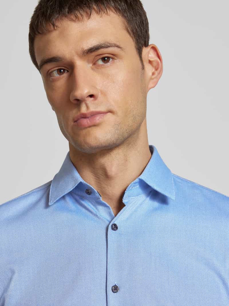 Jake*s Slim fit zakelijk overhemd met kentkraag