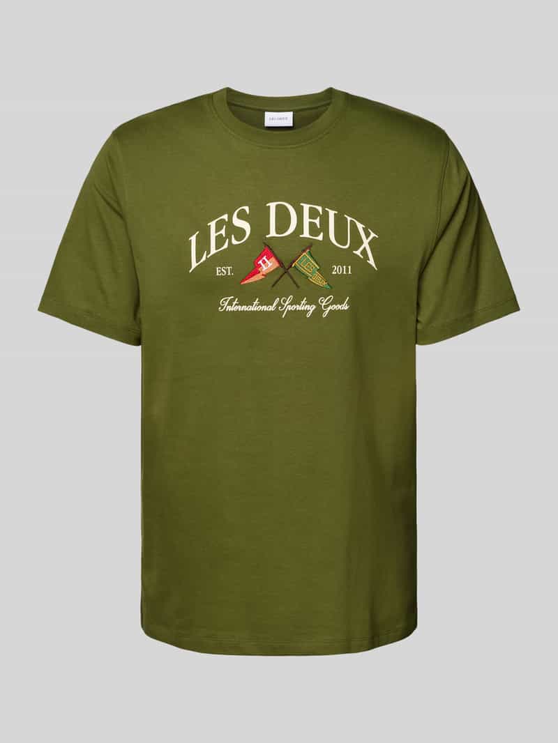 Les Deux T-shirt met labelstitching model 'Ivy'