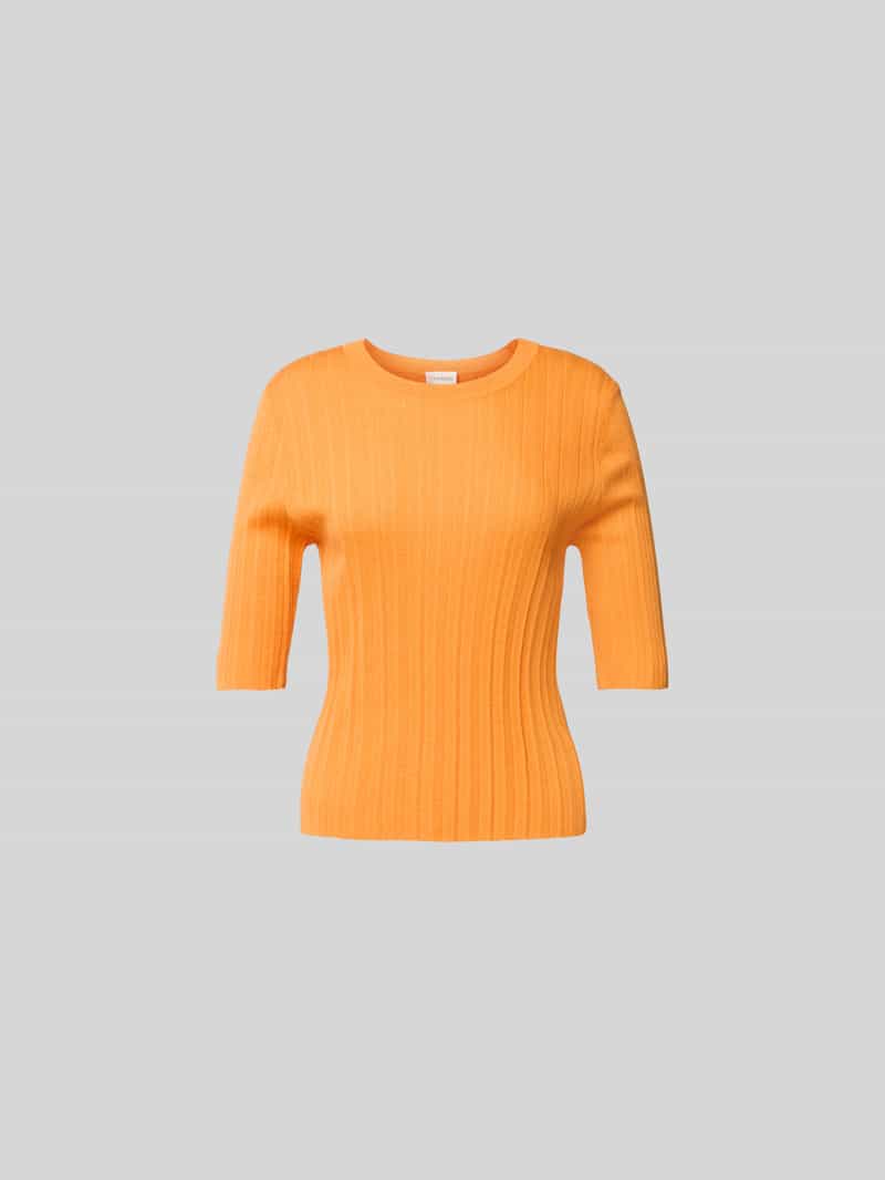 T-shirt van een mix van wol en zijde