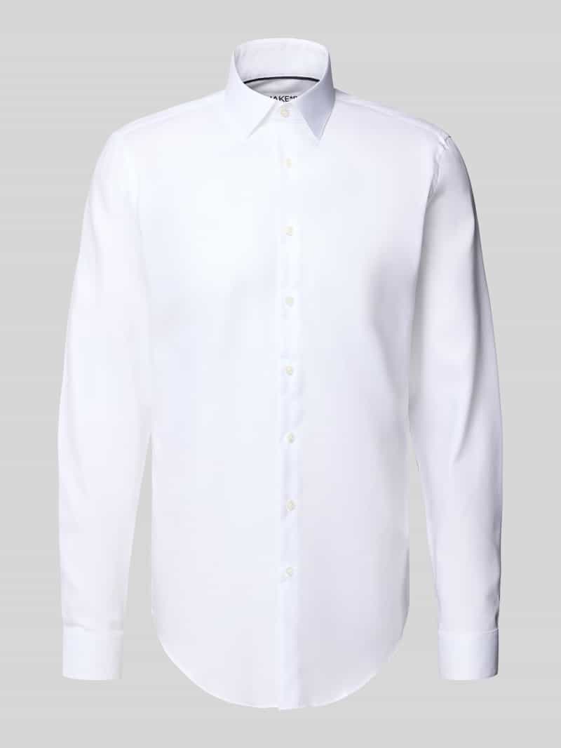 Jake*s Slim fit zakelijk overhemd met extra lange mouwen