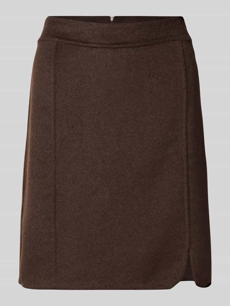 Tom Tailor minirok met asymmetrische zoom van wolmix