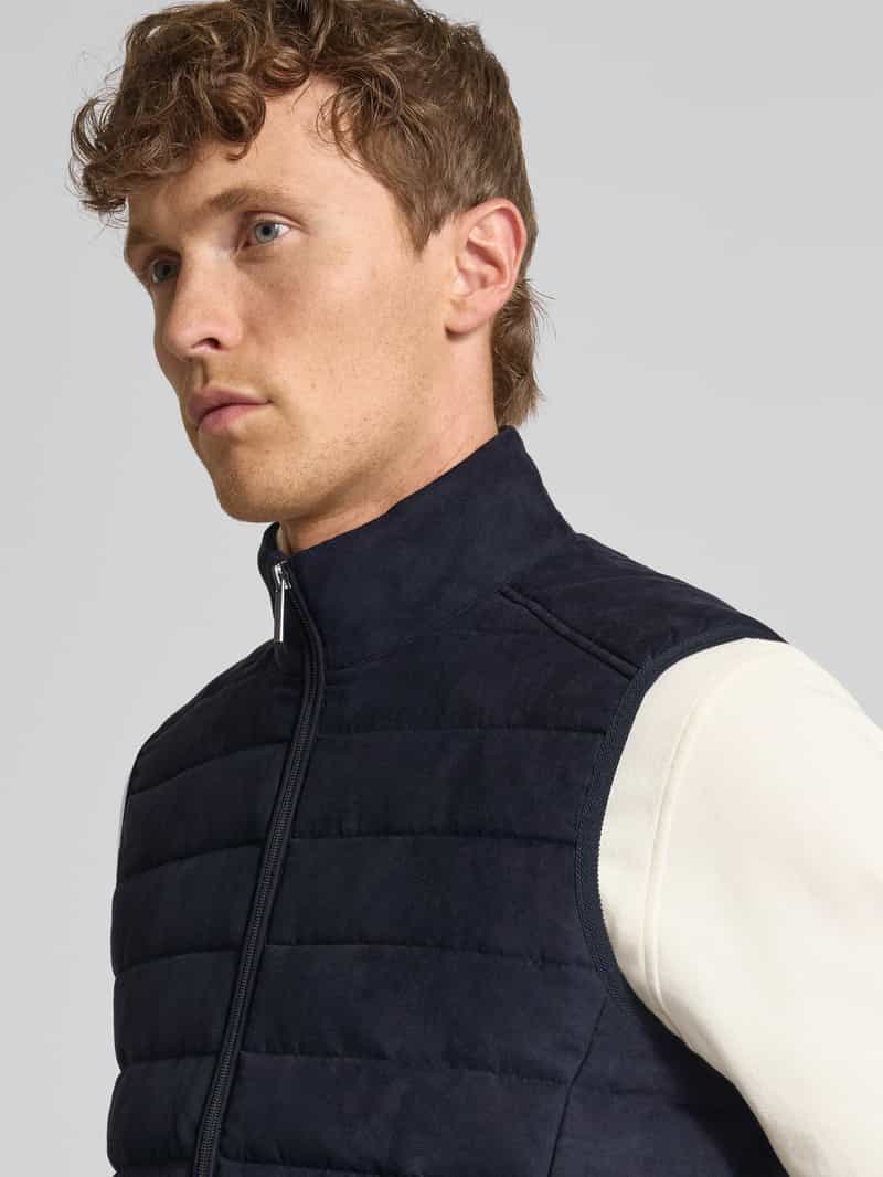 Bugatti Regular fit bodywarmer met opstaande kraag