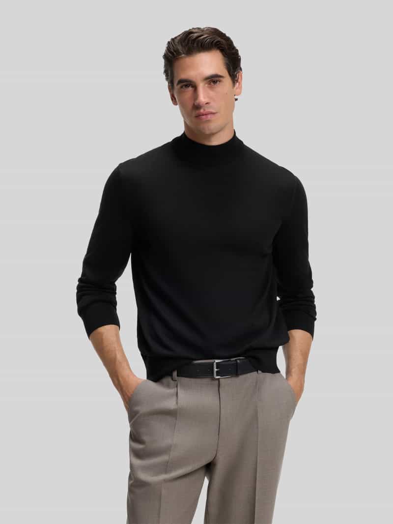 Boss Regular fit pullover van zuivere scheerwol model 'Bjarno'