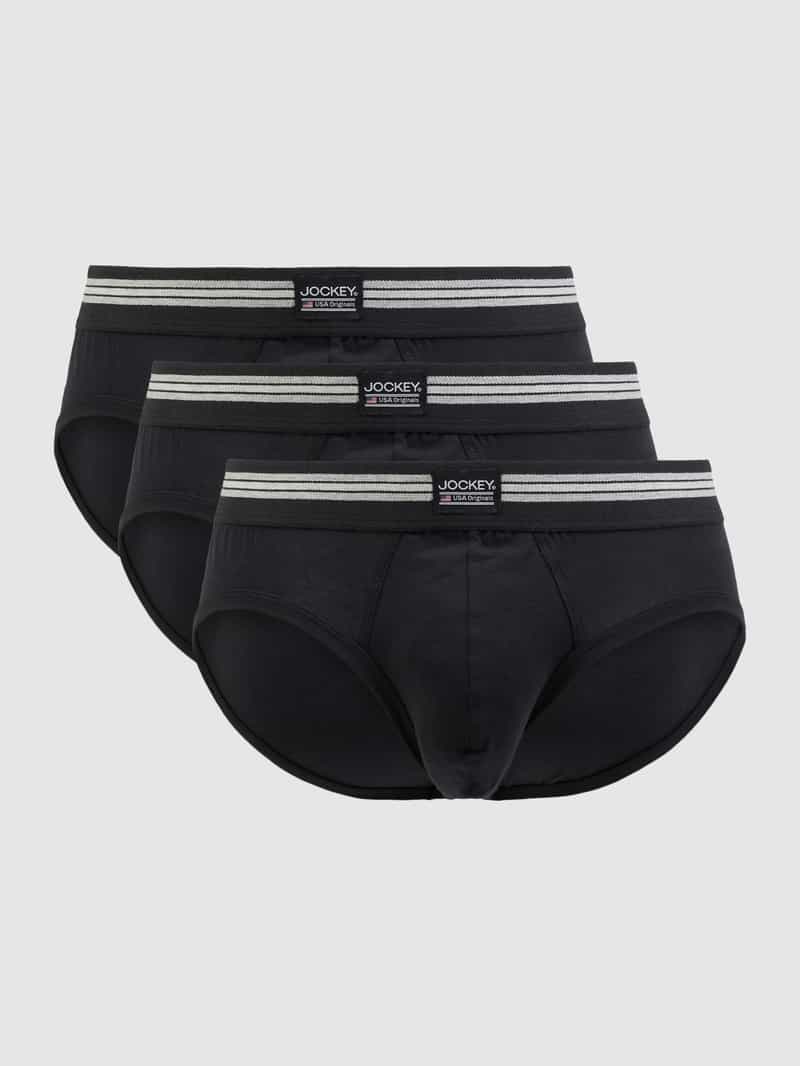 Slip met elastische band met logo in een set van 3 stuks