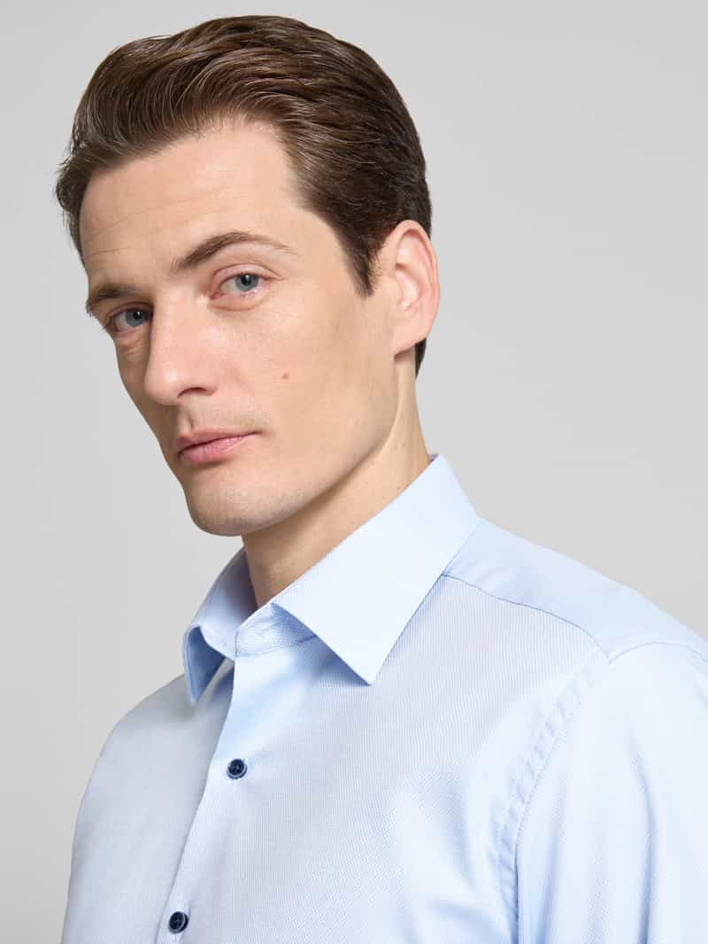 Eterna Regular fit zakelijk overhemd met kentkraag