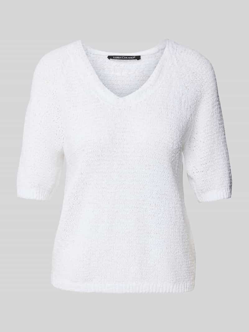 LUISA CERANO Gebreide pullover met V-hals