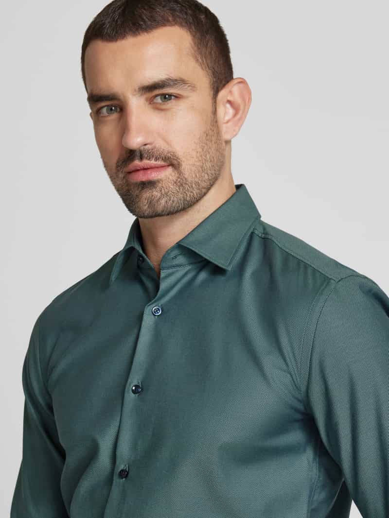 Boss Slim fit zakelijk overhemd met extra lange mouwen model 'Hank'