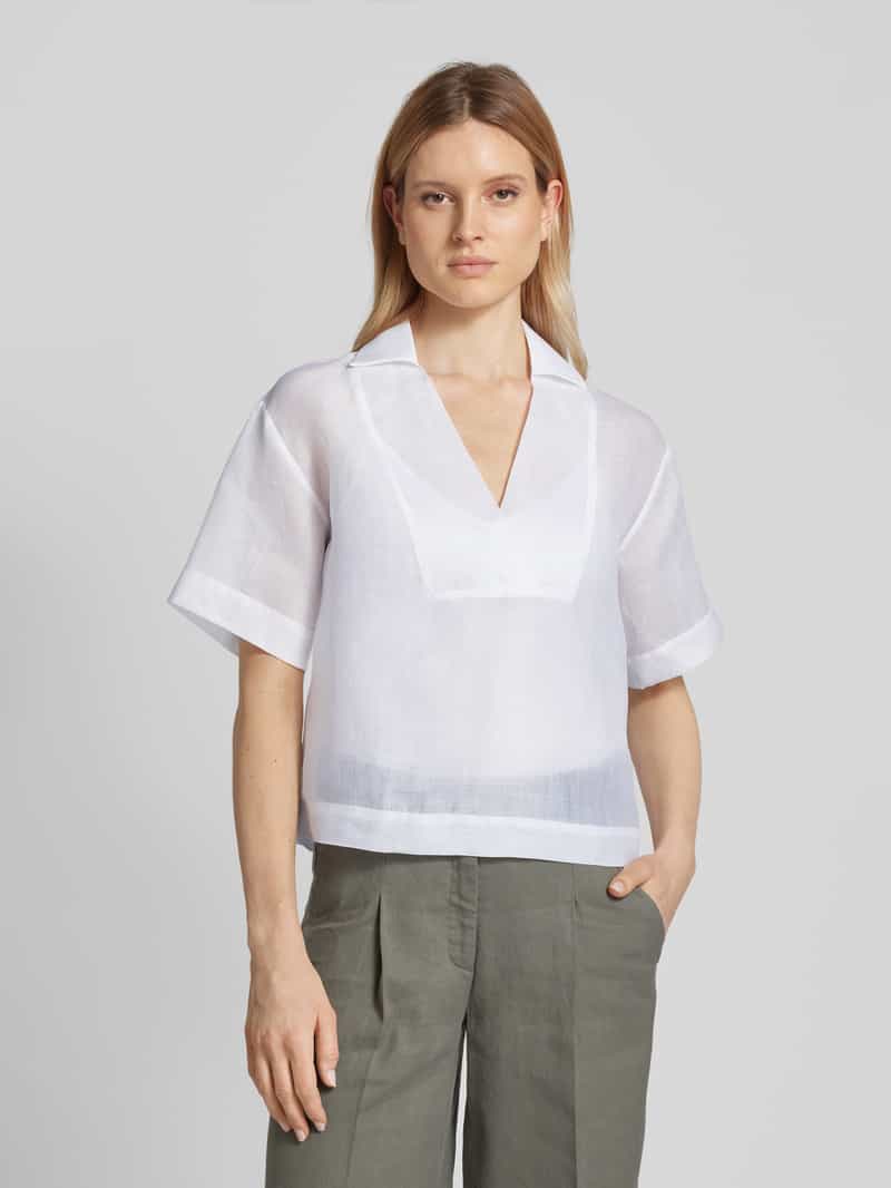Blouse met platte kraag, model 'BRONZO' Max Mara Studio