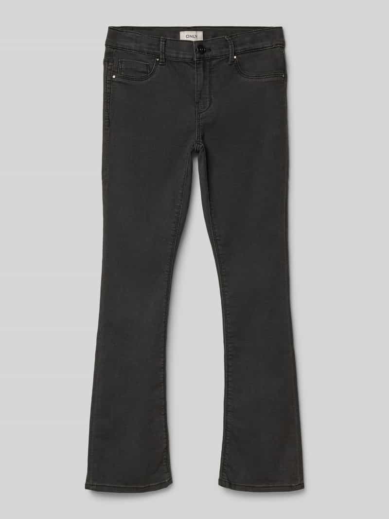 Only Skinny fit jeans met uitlopende pijpen model 'MILA-IRIS'