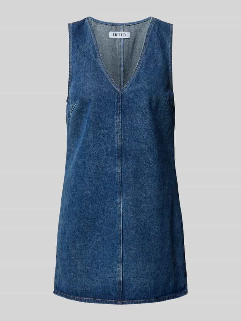 EDITED Jeansjurk met V-hals model 'Xristina'