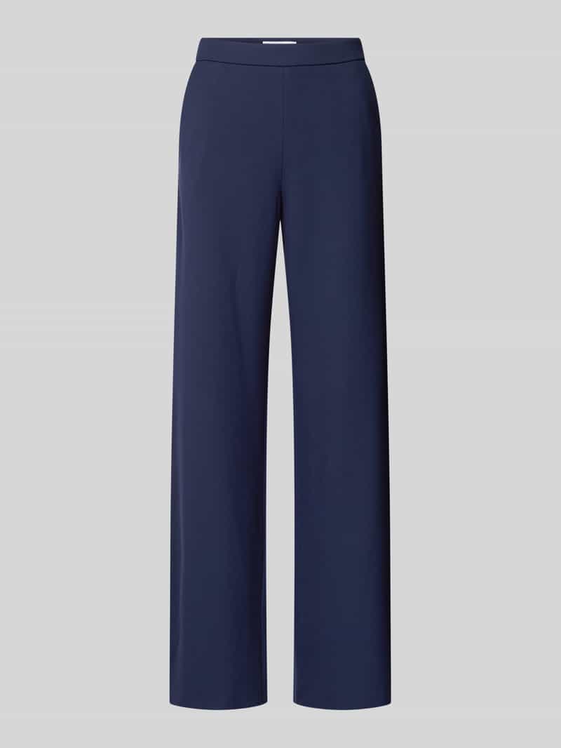 RAFFAELLO ROSSI Wide leg stoffen broek met structuurmotief model 'PALINA'
