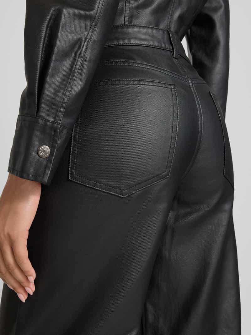 Jake*s Casual Jeans met wijde pijpen en steekzakken
