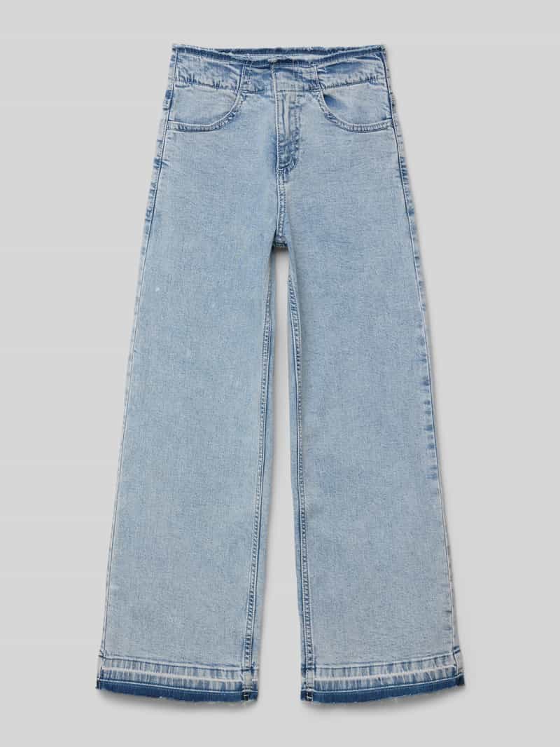 s.Oliver RED LABEL Wide leg jeans van een mix van katoen en elastaan