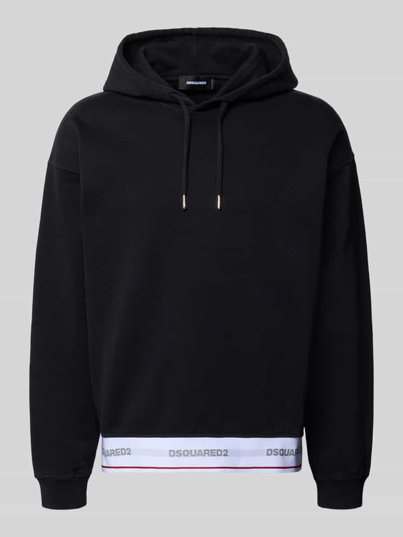 Dsquared2 Ready to Wear relaxed fit hoodie van pure katoen met elastische band
