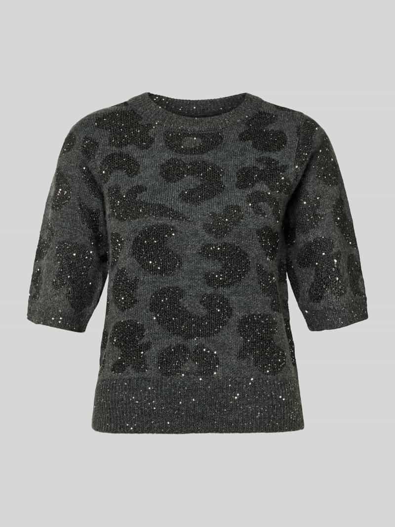 Vero Moda Shaped fit gebreide pullover met wol model 'ZUZU 2 4 O-NECK PULLOVER'