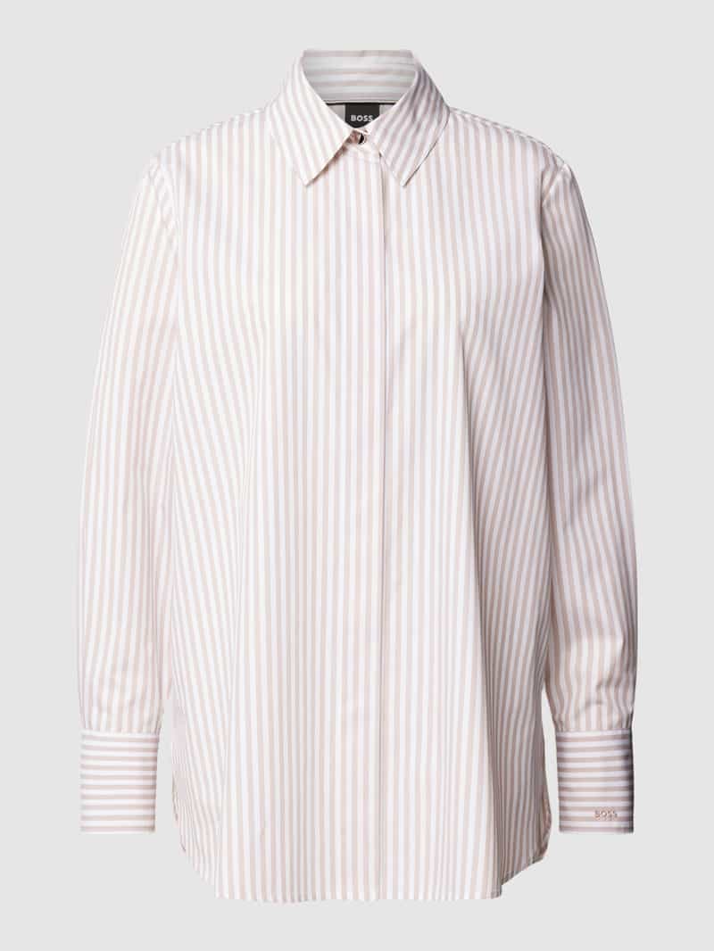 Boss Overhemdblouse met streepmotief model 'Bepura'