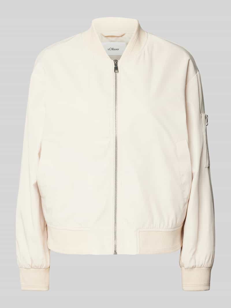 s.Oliver RED LABEL Relaxed fit blouson met ribboordjes