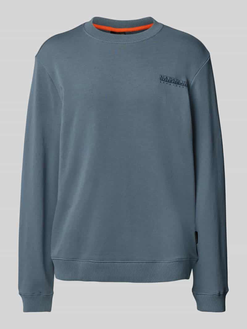 Napapijri Sweatshirt met labelprint model 'SOVANA'