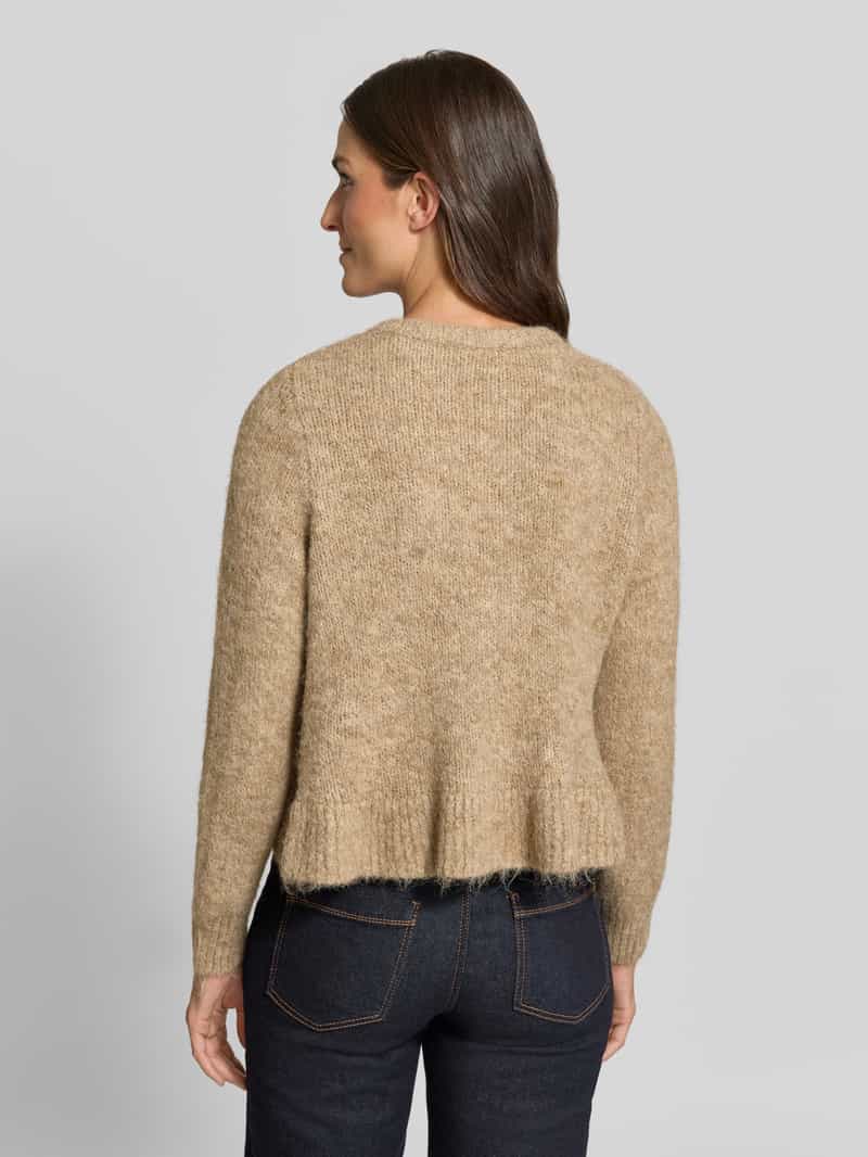 Vila Regular fit gebreid jack met wol model 'Bows'