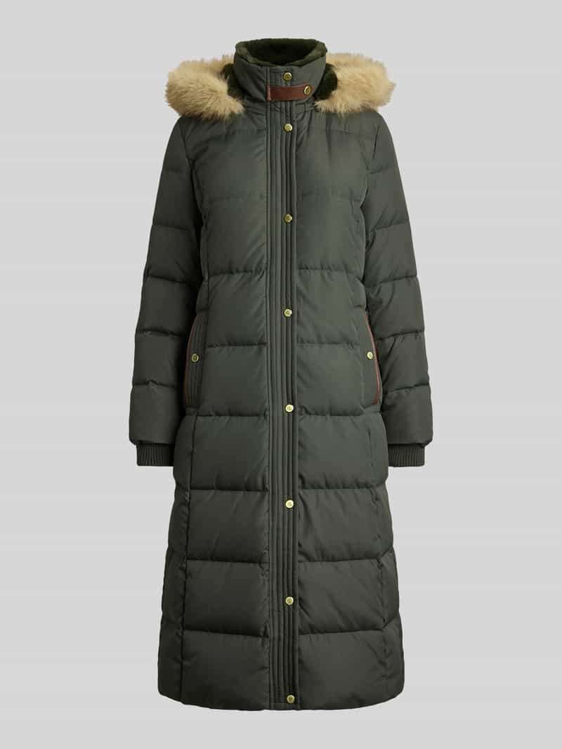 Lauren Ralph Lauren lange donsjas met afneembare capuchon