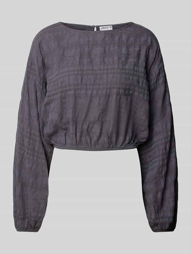 Jake*s Casual Blouseshirt met ronde hals