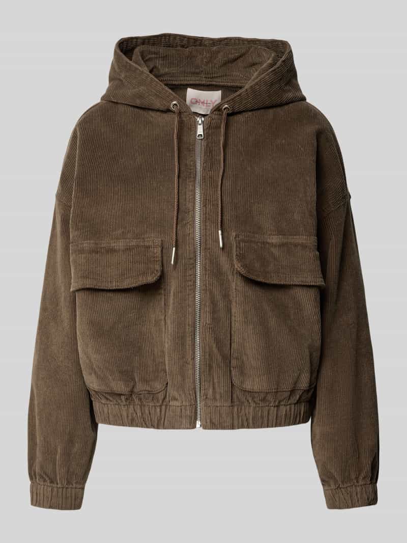 Only Loose fit bomberjack van katoenmix model 'KENZIE'