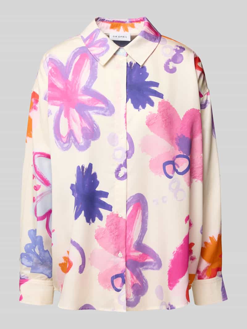 OH APRIL Relaxed fit overhemdblouse van lyocell model 'Melina'