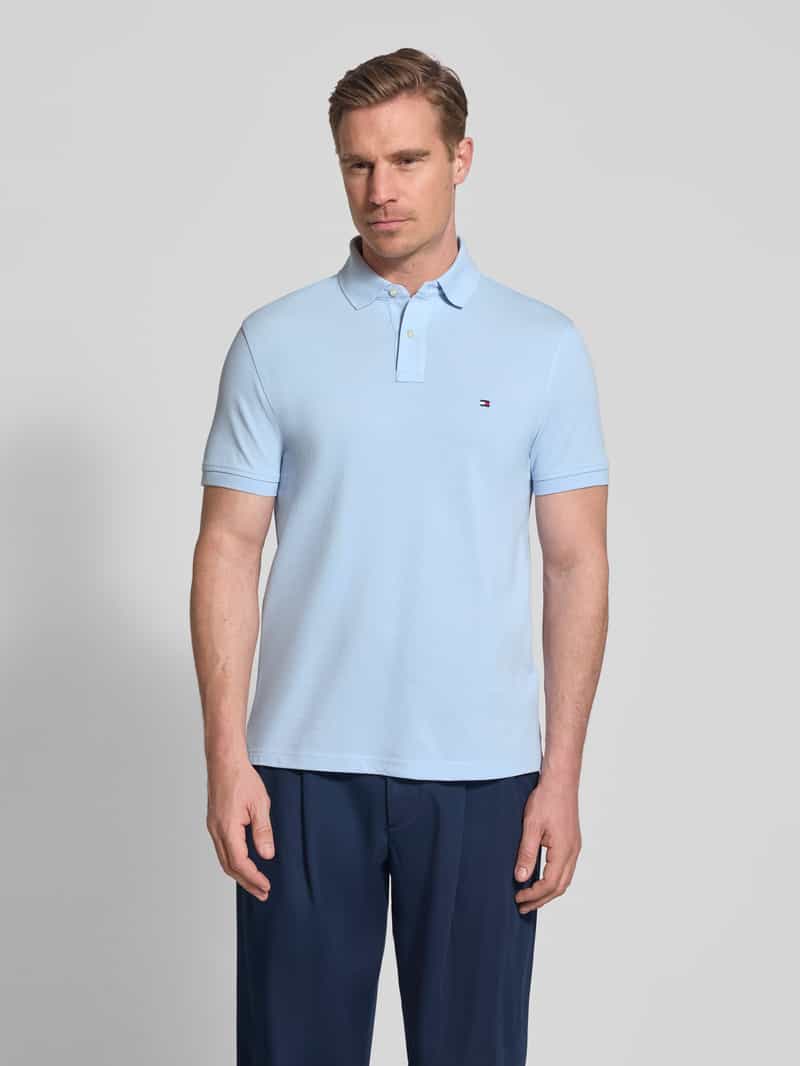Tommy Hilfiger Regular fit Poloshirt van Katoenmix blauw, foto 4