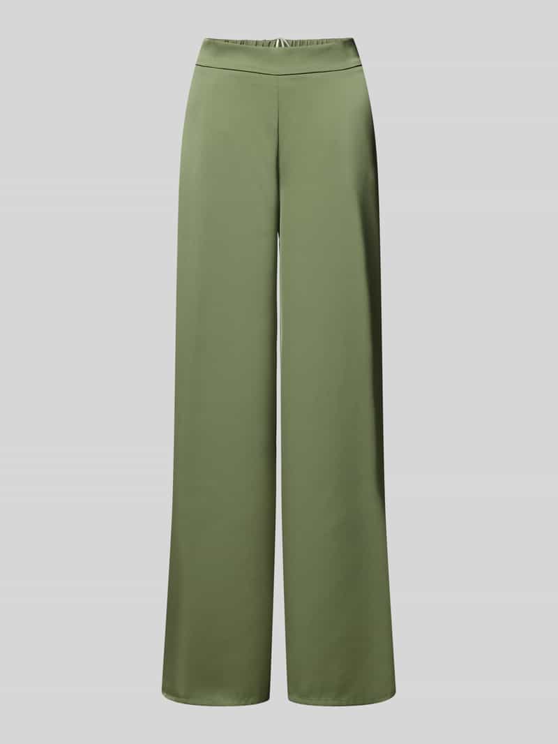 Wide fit stoffen broek met elastische band