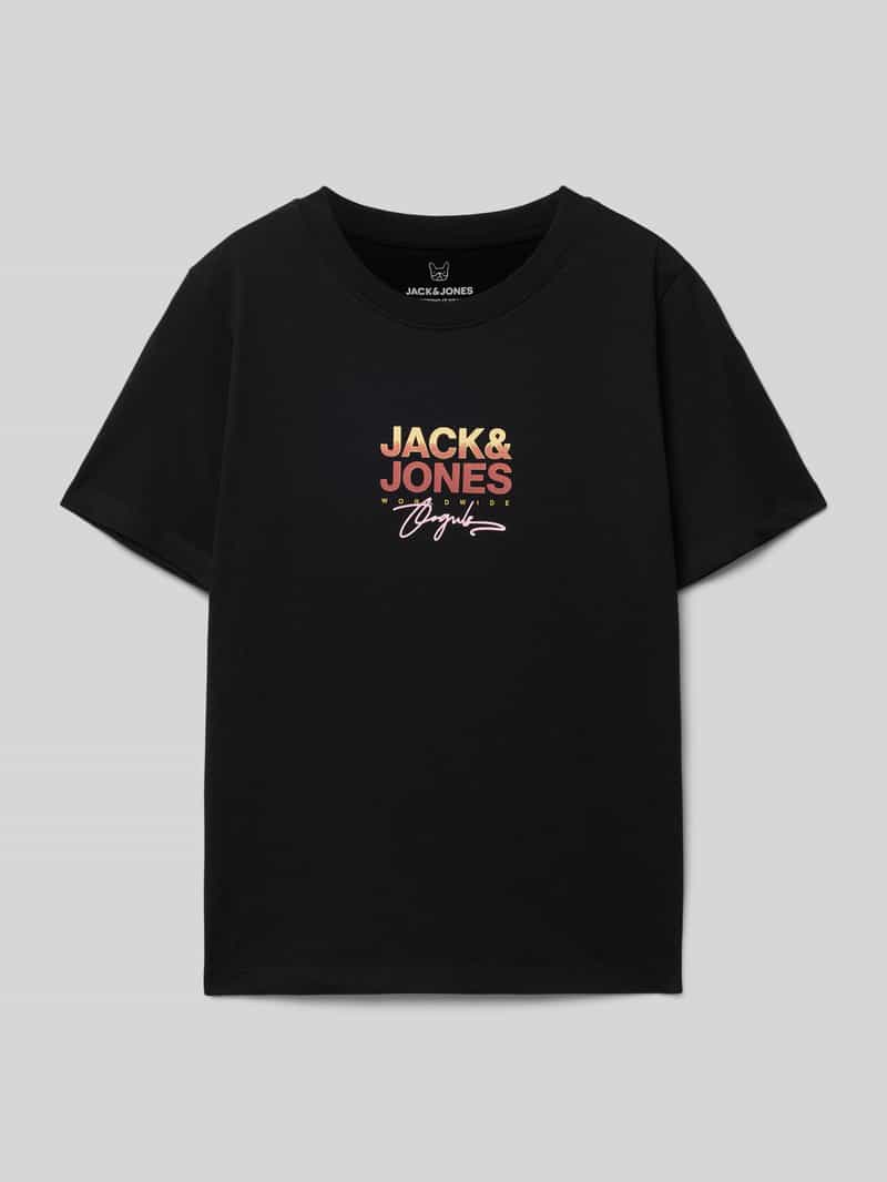 jack & jones T-shirt met labelprint model 'CANGGU'
