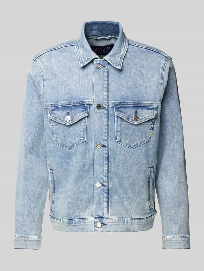 Scotch & Soda Jeansjack met strookzakken