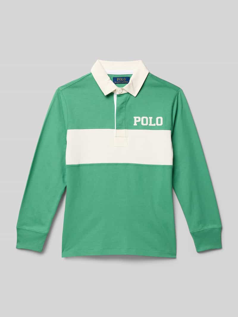 Polo Ralph Lauren Teens Sweatshirt met kentkraag model 'RUGBY'