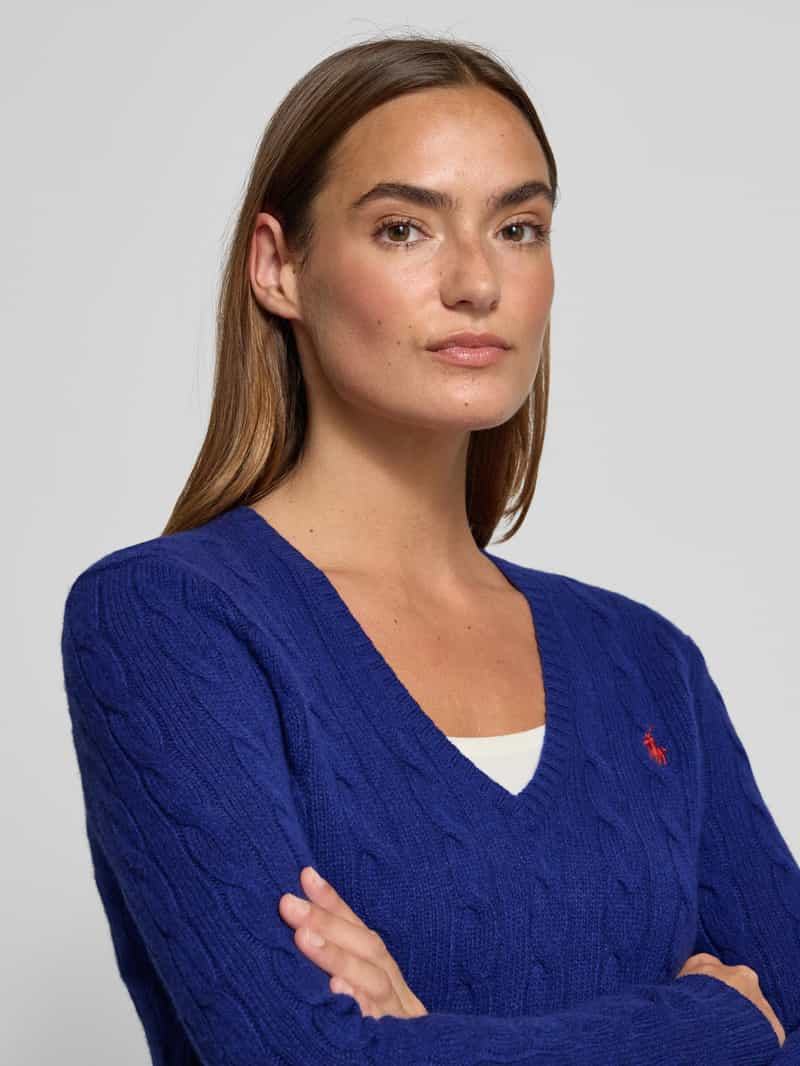 Polo Ralph Lauren Gebreide pullover van een mix van wol en kasjmier model 'KIMBERLY'