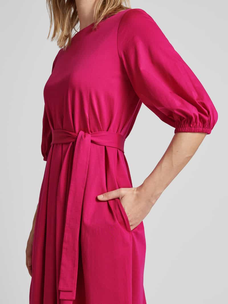Weekend Max Mara Knielange jurk met strikceintuur model 'JUMBO'