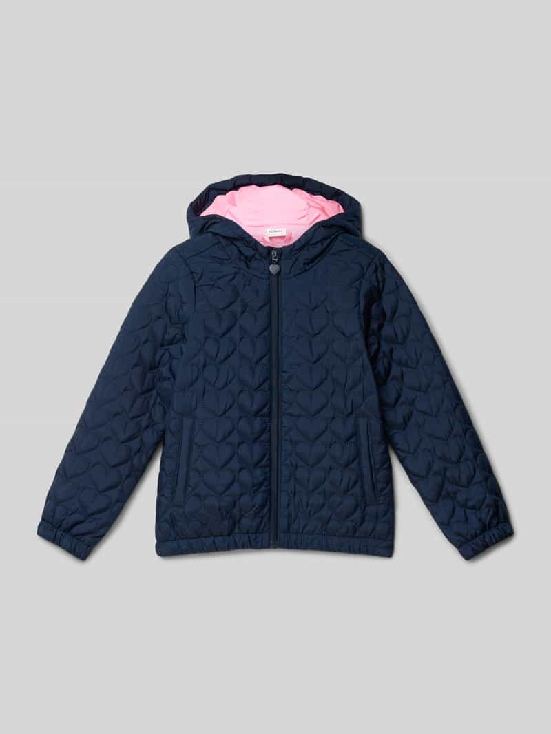 s.Oliver RED LABEL Regular fit gewatteerd jack met gequilt hart