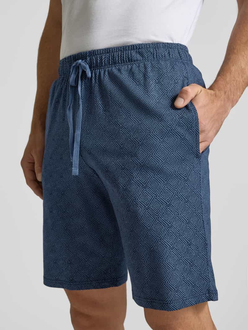 Schiesser Regular fit bermuda met elastische band