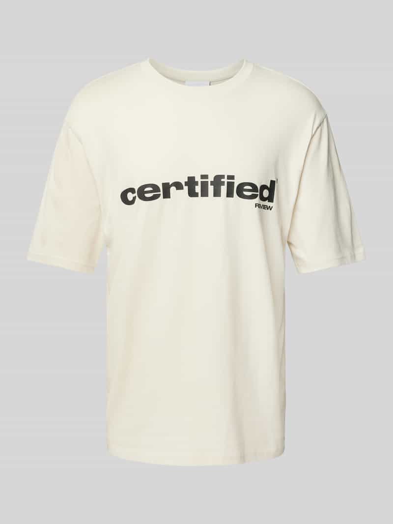 REVIEW T-shirt met labelprint