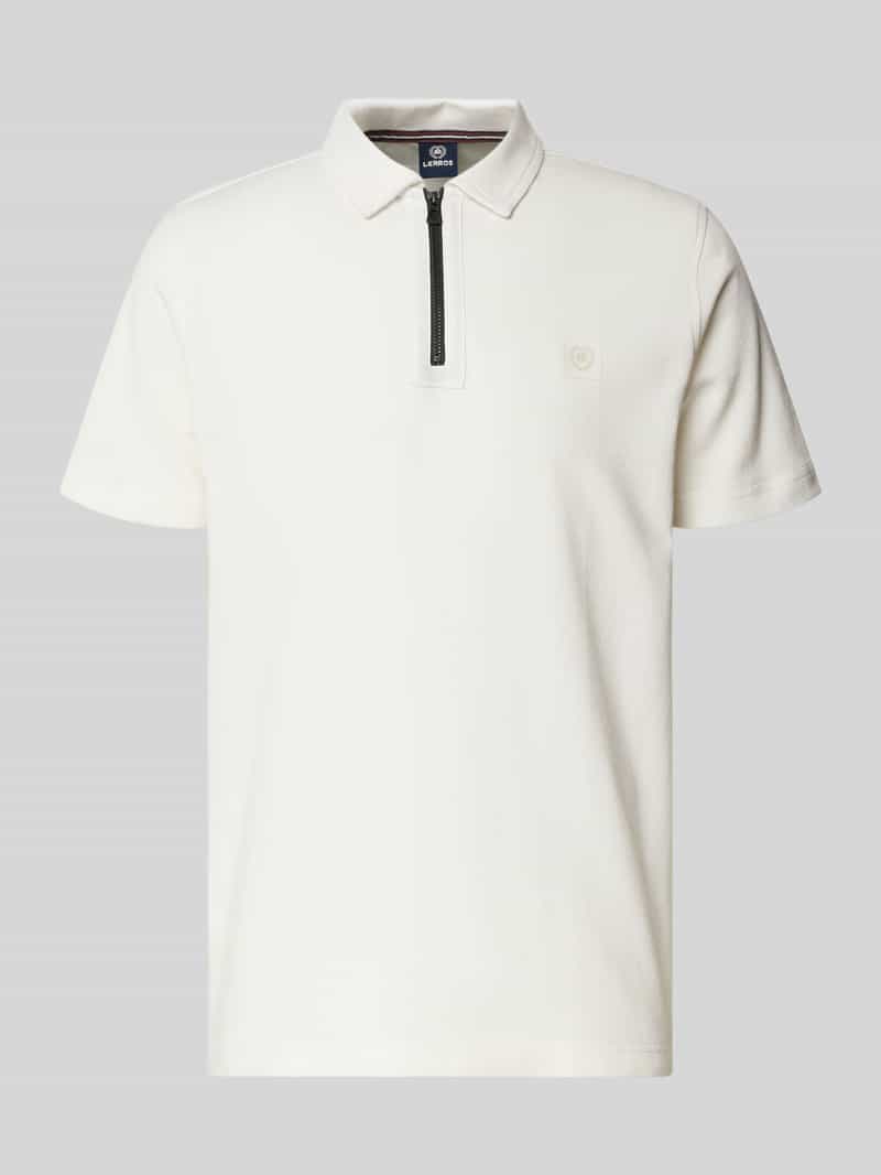 Lerros Regular fit poloshirt met logodetail