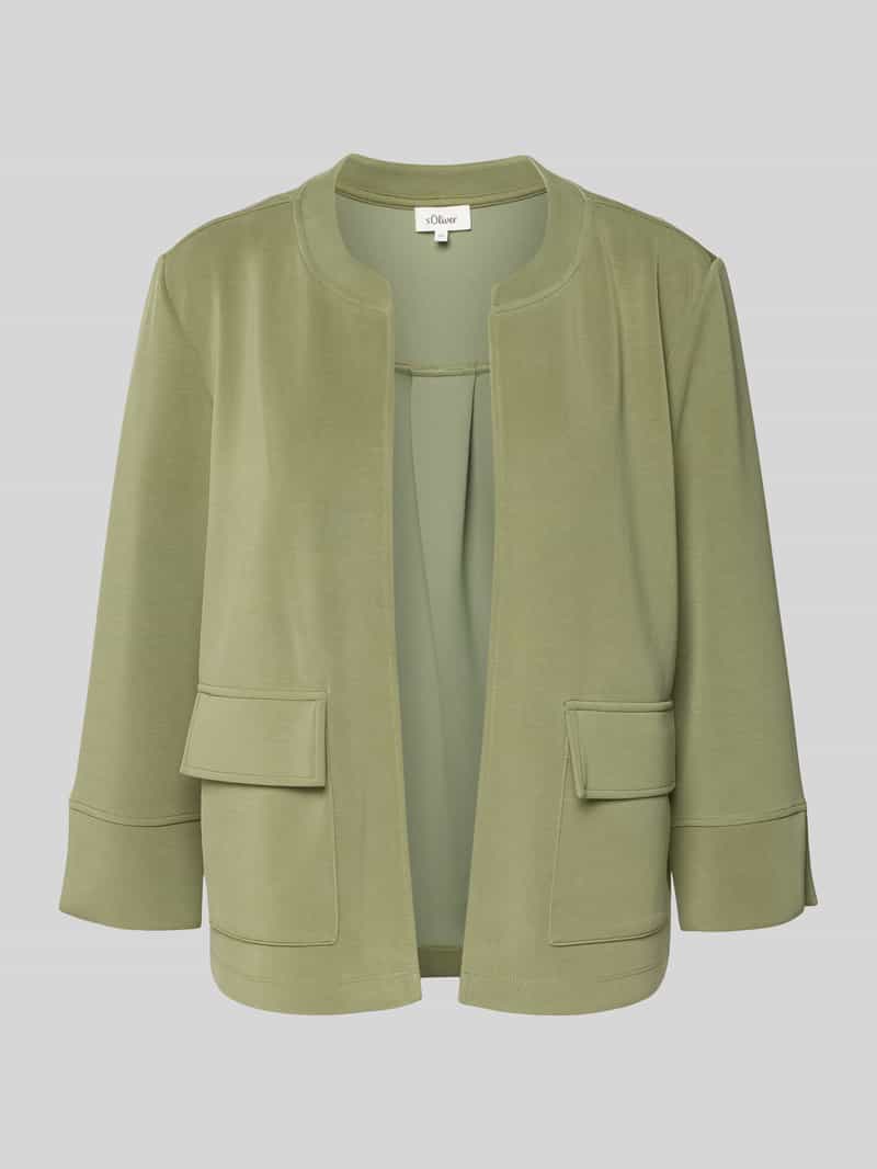 Relaxed fit scuba-jack met modal-mix