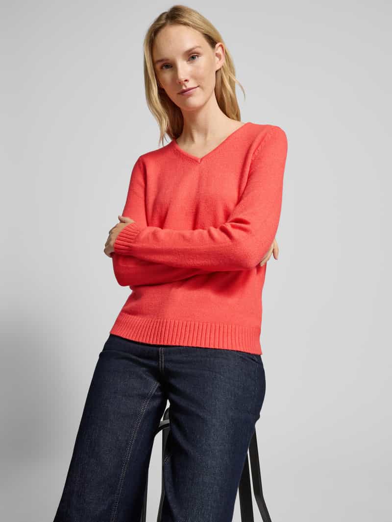 Vila Gebreide pullover met V-hals model 'RIL'