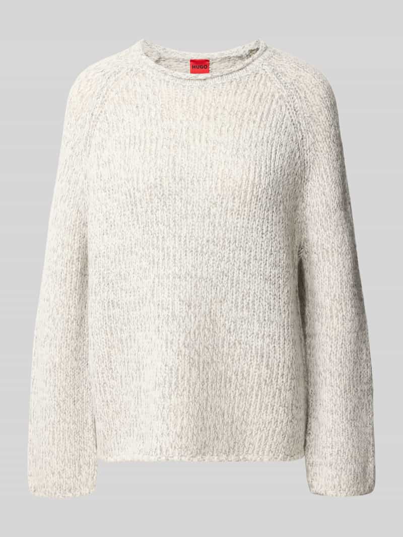 HUGO Regular fit pullover van mix van wol en alpaca model 'Selley'