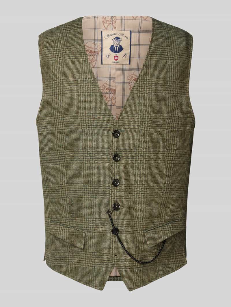 CG Club of Gents Gilet met linnen model 'Mitch'