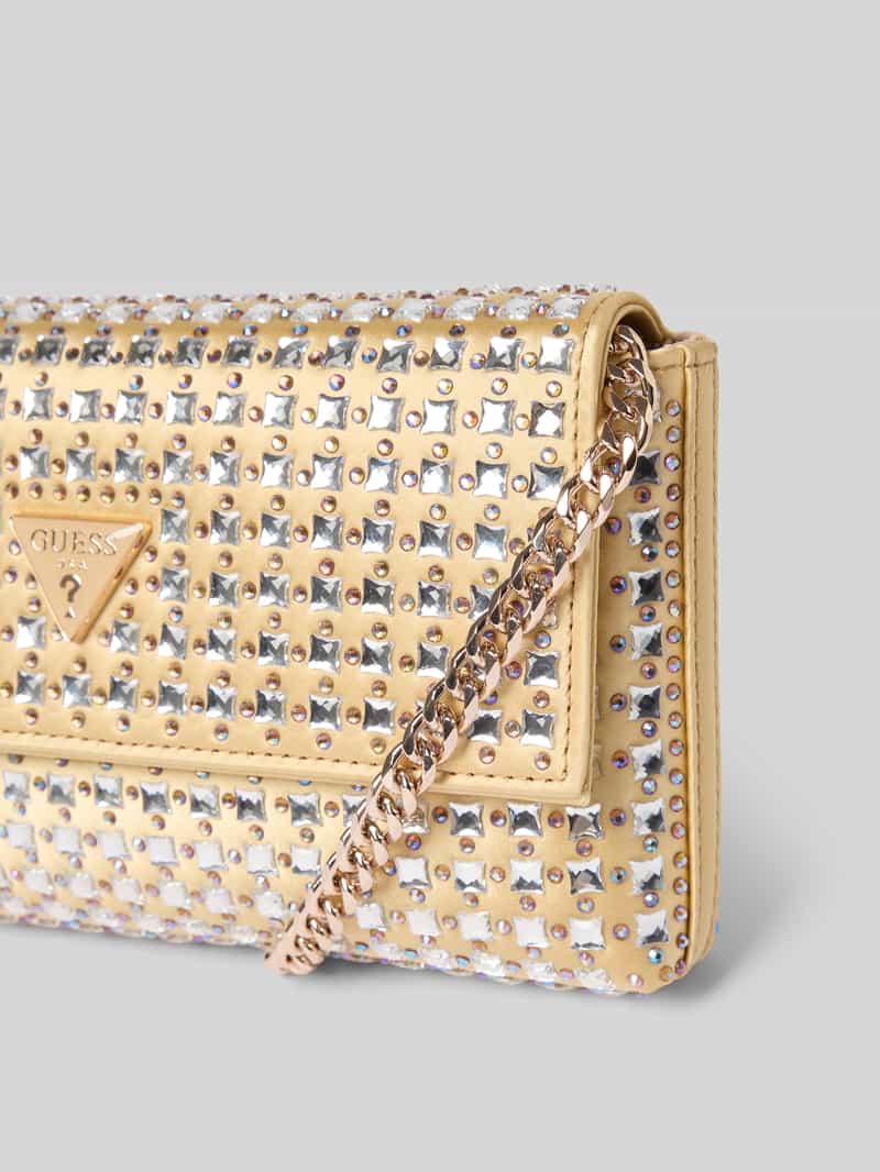 Guess Schoudertas met siersteentjes model 'ZALINA'
